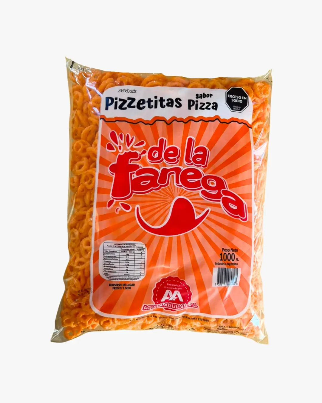 Pizzetitas sabor pizza
